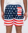 Mens Swim Shorts American Flag Summer Beach Board Shorts Print Surf Sport Trunks