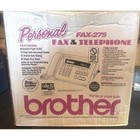 Brother Fax-275 Personal Fax And Telephone Landline Machine White Htf Nos Nib