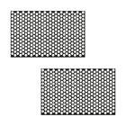 2pcs Car Rear Tail Light Lamp Stickers  18 82     11 81  Honeycomb Pattern Black