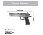 12 25  Desert Eagle Foam Replica Collectible Prop Gun For Cosplay  Halloween
