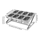 Pizza Topping Station  8 Stainless Steel Seasoning Containers With Lids 