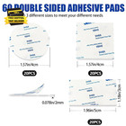Double Sided Foam Tape  60pcs Heavy Duty Adhesive Pads  Self-adhesive Mounting T