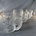 Complete Set Of Mcdonalds 1995 Batman   Robin Embossed Glass Cups 4 Vintage Mugs
