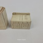 Vintage Doll House Furniture White Wooden Handmade Lot Of 5