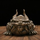 Chinese Old Bronze Copper Handmade Exquisite Dragon King Golden Toad Statue 