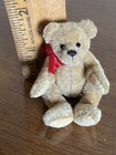 Vtg Miniature Plush Weighted Artist Dollhouse Bear 2 5    Bent Limbs So Cute Tag