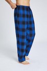 Mens Flannel Cotton Plaid Pajama Pants Sleep Lounge Bottoms With Pockets Button
