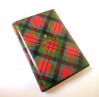 Antique Tartanware Sewing Machine Needle Case Clan Mcduff