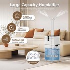 Lrazu 30l 7 93gal Commercial Humidifier For Large Room 4200 Sq Ft  3000ml h