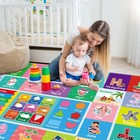 Kids Rug 59x39 4 Inches Abc Alphabet Weather Shapes Educational Mat - Playroom
