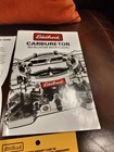 Edelbrock Carburetor Installation Instructions W stickers   More