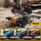 10 Inch Sliding Miter Saw 5000rpm 15amp Single Bevel 0-45   With Extension Table