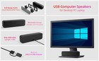 Computer Speakers For Desktop Pc  External Speakers For Laptop  Mini Computer So