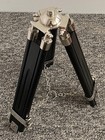Brass Single Barrel Large Telescope With Wooden Tripod Stand     Vintage Nautical 