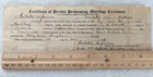 1919 Marriage Ceremony Doc Powhatan W James Lynchburg Va George   Mary Gordon