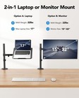 Laptop Desk Mount For 17  Notebooks Or 15-32  Monitors Ventilated Adjustable