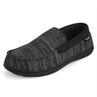  Men s Moccasin Slippers With Memory Foam For Indoor outdoor  11 Black