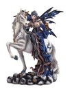 10  Fairy Sitting On Unicorn Statue - Fantasy Home Decor Figurine  Unique Gift