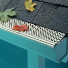  1-2-5-10  Pack Of Snap-in White Gutter Guard Cover Screen  Leaf Protection 3ft