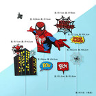 Spiderman Theme Birthday Cake Topper     Happy Birthday Superhero Party Decoration