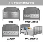 North Bay 4-in-1 Convertible Baby Crib  Dove Gray  Greenguard Gold Certified