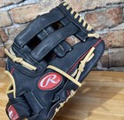 Rawlings Highlight Series H115hb 11 1 2  Leather Baseball Glove Black Right Hand