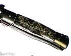 9  Black Dragon Blade Michael Corleone Milano Spring Assisted Pocket Knife