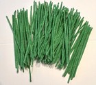 Vtg 60s Green Pipe-cleaners 6 cotton Chenille Tobacco Wire Stems Craft Lot 130