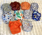 Lot 10 Baby Boy Cloth Diapers Adjustable Snap Aio Pocket Goodmama 2 Covers