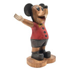 Primatial Folk Art Handmade Wood Antique Disney Mickey Mouse Sculpture Statue 12