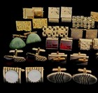 Vintage Cufflink Lot Of 18pr Gold Tone Cufflinks Includes Anson  Swank  Hickok