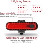2x Bicycle Light Rear Light Back Light Waterproof Usb Rechargeable Led Bike Lamp