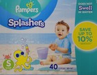 34 Count Swim Diapers Size 5   31 Pound  - Pampers Splashers Disposable Swim