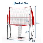 11x8ft Volleyball Trainer Net 6 5-8ft Adjustable Portable Volleyball Trainer