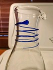 Vintage Klara Novy Borosilicate Glass Pitcher   Libbey Cobalt Martini Glass