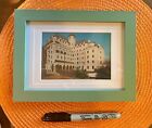 Rare Late 1950s-early  60s Vintage Chateau Marmont Post Card Matted   Framed 6x8