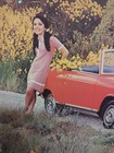 Rare Peugeot 204 Dealer Car Ad Large Poster Sign Framed France Vtg 33x23 Mcm 