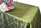 Wedding Linens Inc  90  X 132  Pintuck Taffeta Rectangular Tablecloth