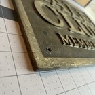 Yale Club 1 4    Brass Plaque Members Only Antique Architectural Collectable Rare