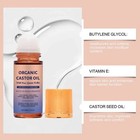 1bottle Organic Golden Castor Oil Roll-on With Rose Quartz For Skin hair wrinkle
