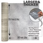 Oxdigi Peel And Stick Vinyl Flooring Roll 23 x 393  64 Sq ft  Thicken Self 