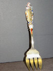 Gorham  luxembourg  Pattern Sterling And Enamel Serving Fork