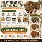 3d Layered Bison Mandala Svg Laser Cut File  Digital Download