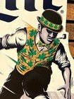 Boston Celtics Miller Lite Nba Tin Beer Bar Sign Lucky Leprechaun 23 5  X 16  