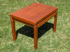 Vintage Mid Century Danish Modern Scandinavian Teak Wood Side   End Table