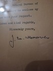 J  Edgar Hoover Signed Letter