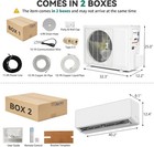 24000 Btu Mini Split Ac Heat Pump 20 Seer2 230v Inverter Wifi 1500 Sq  Ft White