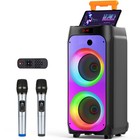 Home Party Speaker Karaoke Machine With 2 Uhf Wireless Microphone Birthday party