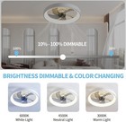 20  Modern Fan Lights Flush Mount Led Ceiling Light Kit With Remote App Control