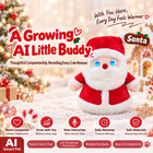 Ai Santa Plush Toy Smart Interactive Chat Emotional Companion Kids Chrismas Gift